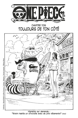 One Piece édition originale - Chapitre 1106. Toujours de ton côté