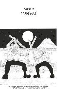 Eiichirô Oda - One Piece édition originale - Chapitre 116 - Titanesque.