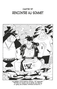 Eiichirô Oda - One Piece édition originale - Chapitre 197 - Rencontre au sommet.