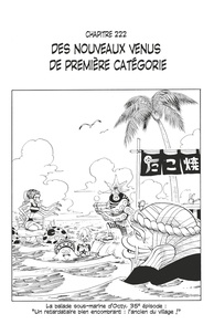 Eiichirô Oda - One Piece édition originale - Chapitre 222 - Des nouveaux venus de première catégorie.