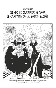 Eiichirô Oda - One Piece édition originale - Chapitre 261 - Genbo le guerrier VS Yama le capitaine de la garde sacrée.