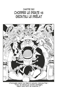 Eiichirô Oda - One Piece édition originale - Chapitre 262 - Chopper le pirate VS Gedatsu le prélat.