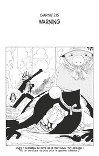 Eiichirô Oda - One Piece édition originale - Chapitre 335 - Warning.