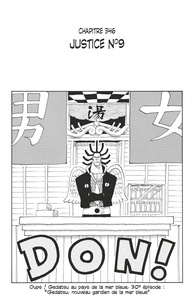 Eiichirô Oda - One Piece édition originale - Chapitre 346 - Justice n° 9.