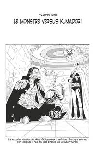 Eiichirô Oda - One Piece édition originale - Chapitre 408 - Le monstre versus Kumadori.