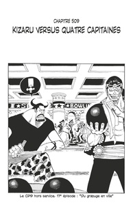 Eiichirô Oda - One Piece édition originale - Chapitre 509 - Kizaru versus quatre capitaines.
