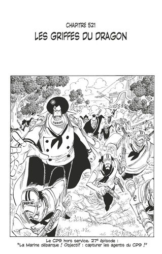 One Piece édition originale - Chapitre 521. Les griffes du dragon