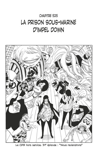 One Piece édition originale - Chapitre 525. La prison sous-marine d'Impel Down