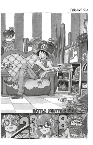 One Piece édition originale - Chapitre 567. La place oris de Marine Ford