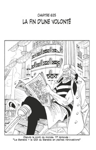 Eiichirô Oda - One Piece édition originale - Chapitre 625 - La fin d'une volonté.