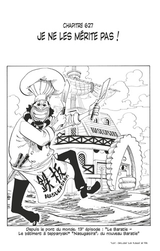 One Piece édition originale - Chapitre 627. Je ne les mérite pas !