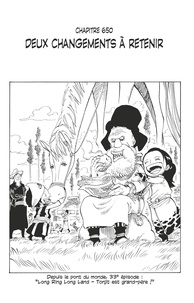 Eiichirô Oda - One Piece édition originale - Chapitre 650 - Deux changements à retenir.