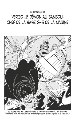 Eiichirô Oda - One Piece édition originale - Chapitre 680 - Vergo le démon au bambou, chef de la base G-5 de la Marine.