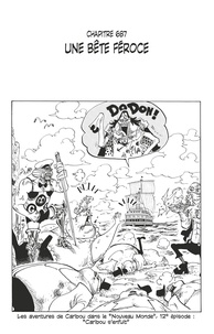 Eiichirô Oda - One Piece édition originale - Chapitre 687 - Une bête féroce.