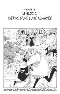Eiichirô Oda - One Piece édition originale - Chapitre 715 - Le bloc C, théâtre d'une lutte acharnée.