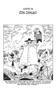 Eiichirô Oda - One Piece édition originale - Chapitre 716 - Don Chinjao.