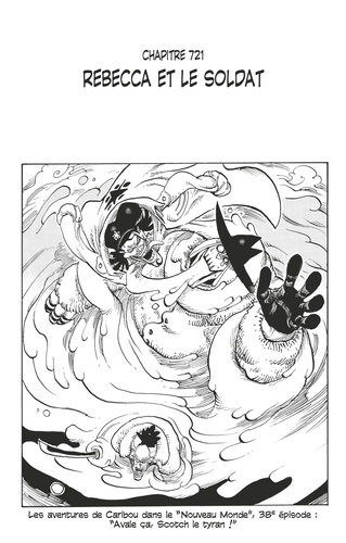 Eiichirô Oda - One Piece édition originale - Chapitre 721 - Rebecca et le soldat.