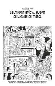 Eiichirô Oda - One Piece édition originale - Chapitre 738 - Lieutenant spécial Sugar de l'armée de Trébol.