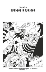 Eiichirô Oda - One Piece édition originale - Chapitre 74 - Business is business.