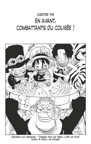 Eiichirô Oda - One Piece édition originale - Chapitre 749 - En avant, combattants du colisée !.