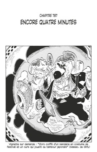 Eiichirô Oda - One Piece édition originale - Chapitre 787 - Encore quatre minutes.