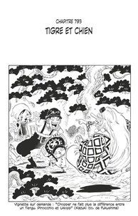 Eiichirô Oda - One Piece édition originale - Chapitre 793 - Tigre et chien.