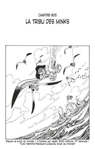 Eiichirô Oda - One Piece édition originale - Chapitre 805 - La tribu des Minks.