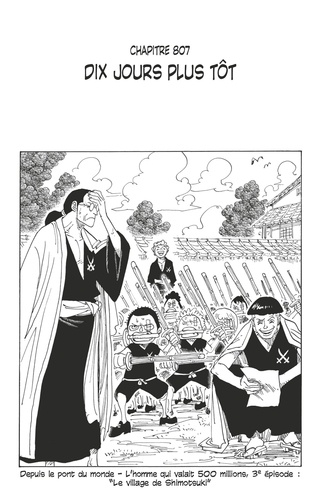 Eiichirô Oda - One Piece édition originale - Chapitre 807 - Dix jours plus tôt.