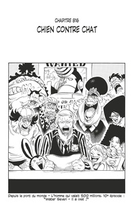 Eiichirô Oda - One Piece édition originale - Chapitre 816 - Chien contre chat.