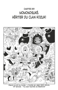 Eiichirô Oda - One Piece édition originale - Chapitre 819 - Momonosuké, héritier du clan Kozuki.