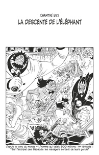 Eiichirô Oda - One Piece édition originale - Chapitre 822 - La descente de l'éléphant.