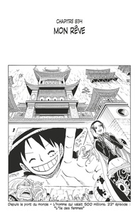 Eiichirô Oda - One Piece édition originale - Chapitre 834 - Mon rêve.