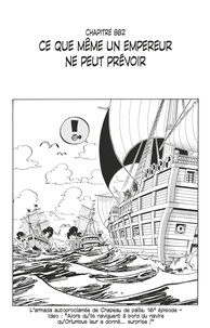 Eiichirô Oda - One Piece édition originale - Chapitre 882 - Ce que même un Empereur ne peut prévoir.