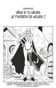 Eiichirô Oda - One Piece édition originale - Chapitre 901 - Même si tu meurs, je t'interdis de mourir !!.