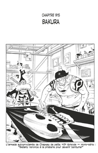 Eiichirô Oda - One Piece édition originale - Chapitre 915 - Bakura.