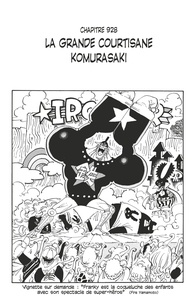 Eiichirô Oda - One Piece édition originale - Chapitre 928 - La grande courtisane Komurasaki.