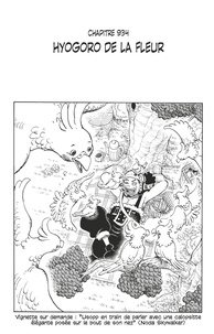Eiichirô Oda - One Piece édition originale - Chapitre 934 - Hyogoro de la fleur.