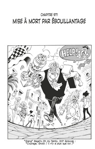 Eiichirô Oda - One Piece édition originale - Chapitre 971 - Mise à mort par ébouillantage.