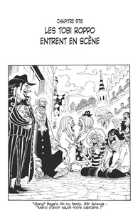 Eiichirô Oda - One Piece édition originale - Chapitre 978 - Les tobi roppo entrent en scène.
