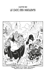 Eiichirô Oda - One Piece édition originale - Chapitre 982 - Le choc des insolents.