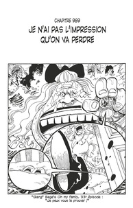 Eiichirô Oda - One Piece édition originale - Chapitre 989 - Je n'ai pas l'impression qu'on va perdre.