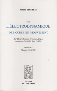 Sur l'électrodynamique des corps en mouvement