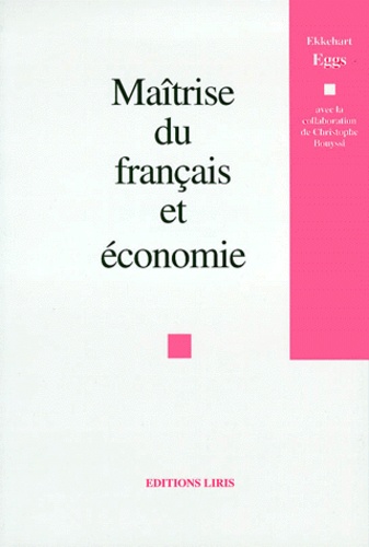 Ekkehard Eggs - Maîtrise du français et économie.