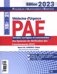 Médecine d'urgence PAE 2018-2021