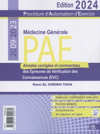 PAE médecine générale 2009-2023