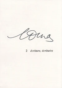 Ecriture, écritures