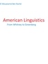 El Mouatamid Ben Rochd - American linguistics - From Whitney to Greenberg.