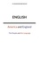 English: America and England. The People and the Language