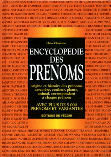 Elaine Chastenier - L'Encyclopedie Des Prenoms.
