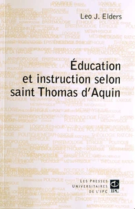 L'éducation et l'instruction selon Saint Thomas d'Aquin